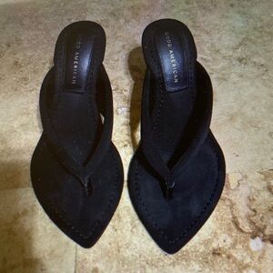 Good American Elegant Black Sandals